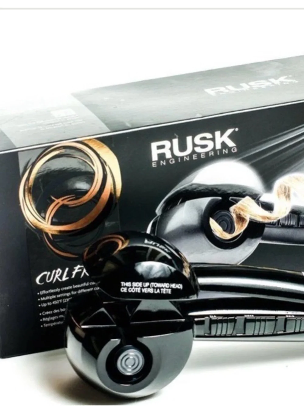 RUSK Curl Pro Hair Styler - Black and Gold